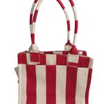 Rae Dunn NWT Red/white Striped Tote -Bonjour Photo 3