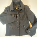 Di Vita Di Luxe‎ Black Button Up Jacket Cropped 8 Workwear Figure Flattering Photo 0