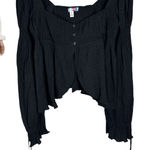 Urban Outfitters  Allie Tie Sleeve Blouse Babydoll Boho Long Sleeve Size Medium Photo 0