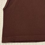Free People New!  Movement Happiness Runs XS/S Ribbed Cocoa Brown Crop Top Photo 2