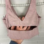 Victoria's Secret Victoria’s Secret Baby Pink Ribbed Cut Out Back Sports Bra Size S Photo 6