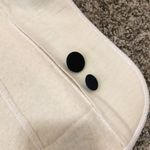 Vintage Wayne Rogers szS cream colored wool blazer jacket with shoulder pads EVC Photo 10