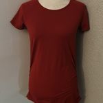 Athleta Red Crewveck Activewear Top M Athleisure Sportswear Casual Cherry Girl Photo 0