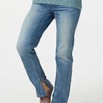 Peace Love World  Inside Slit Straight Leg Jeans Medium Wash Women’s Size 00 | 27 Photo 4