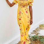 Farm Rio yellow midi dress NEW Photo 0