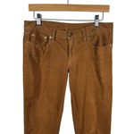 Tory Burch Pant Women Size 29 Ivy Super Skinny Corduroy Gold Button Logo Preppy Photo 2