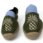 Tommy Bahama New  9  Soludos Pineapple Flats Slipper espadrilles embroidered Photo 3