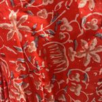 Cleobella  Blair Tassel-Cuff Ruffle Mini Dress, Red Floral, Size XS Photo 11