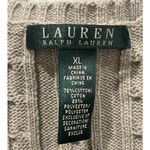 Lauren Ralph Lauren  Striped Knit Grey White Sweater Photo 1