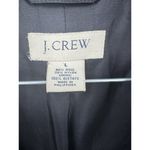 J.Crew Wool Blend Peacoat Women Large Navy Blue Button Up Winter Nautical Photo 2