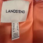 Lands' End Women's Shift Dress Size 2 Peach Orange Sleeveless Lined Photo 3