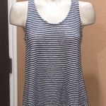 W5  black and white striped sleeveless tank Photo 1