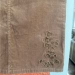 Tommy Hilfiger Corduroy Mini Skirt Belted Brown with Floral Design Size 2 Y2K Photo 1