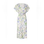 Prabal Gurung  Brushstroke Floral Twist Midi Dress Photo 2