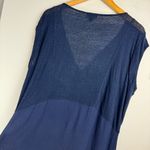 Lucky Brand NWT  Embroidered Top Blouse Sz XL Blue Western Aztec Flowy Tank Photo 11