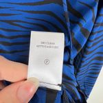 ALC Frank NWT‎ ALC Womens Kirk Silk Top in Blue/Black Zebra Sz 4 Office Career Lightweight Photo 10