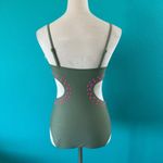 Aerie NWT  Cut Out Full Coverage One Piece Swimsuit Olive Fun Beach Surf Photo 4