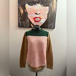 Scotch & Soda ANTHROPOLOGIE  Selina Color Block High Neck Mohair Blend Sweater Photo 1