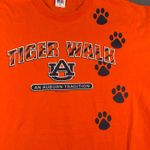 Russell Athletic Vintage Auburn Tigers T-shirt Orange Medium SS Tiger Walk Tee Photo 1