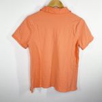 Lands' End Peach Orange Short Sleeve Collared Polo Shirt Women's Size Small S Photo 0