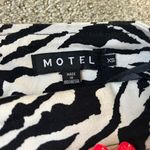Motel Zebra Print Mini Skirt Photo 2