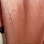 Satin Robe Light Pink Black Lace Trim M Size M Photo 9