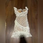 Majorelle  Bandit Dress in White lace ruffle revolve fall formal $189 party Photo 2