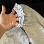 For Love & Lemons  Argent Wrap Long Sleeve Top in Silver  Small Photo 4