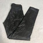 AG Adriano Goldschmied Faux Leather Brown The Legging Ankle Super Skinny Sz 27R Photo 0