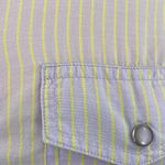 Delia's Delia’s Lavender and Yellow Striped Cotton Button Down Shirt Photo 12