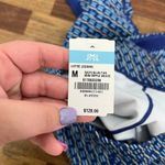 J. McLaughlin  Lottie Leggings Medium NWT $1285 Blue Chevron Geo Stretch Catalina Photo 5