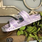 Shade & Shore Slides Lavender Purple Tie Dye Beach Shoes Womens 8 Sandals Photo 5