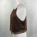 Cotton Candy Gold Metallic Crop Top Size Medium Photo 1