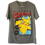 Old Navy Pokemon Pikachu T Shirt Men Size XL Cartoon Grey‎ Anime Preppy Grunge Photo 0