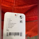 Free People NWT  We The Free Midnight Half Zip - high risk red - XL Photo 7