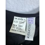 Vintage Roaman's Black Aztec Embroidered Skirted One Piece Swim Dress Size 20W Photo 1