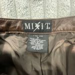Mixit VTG Y2K Leather Pants Womens 8 Soft High Rise Streetwear Chocolate Brown Photo 2