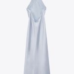 ZARA dress wedding maxi slip midi satin effect coctail party date coctail Photo 12