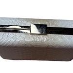 Banana Republic White Leather Alligator Print Cream White Clutch Some marks Photo 0