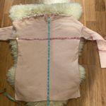 Loft  Mock Neck Light Pink Knitted Sweater Shoulder Buttons EUC Sz M Pullover Photo 6