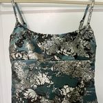 Urban Outfitters NWT  Blue Floral Satin Monette Jacquard Mini Dress size Small Photo 4