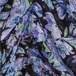 New! Sabina Musayev Long Sleeve Mini Lark Dress in Black Print Sz XS $307 Purple Photo 9