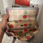 MAXX NEW YORK Leather Purse Shoulder Bag Women's 2 Tone Purple/Gray Purple Photo 3