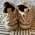 Crown Vintage Cow Slip On Shoes White Tan 10 Brown Photo 6