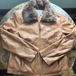 Marvin Richards | women’s leather & rabbit fur jacket. Size: XL Photo 0
