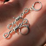 Handmade goth rock punk grunge style simple spike earrings🌙👼✨ Photo 1