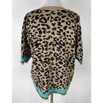 Endless Rose  Animal Print Short Sleeve Sweater Photo 1