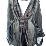 Simply Irresistible Black Slinky Sheer Satiny Nighty Lingerie Gown Medium Photo 1