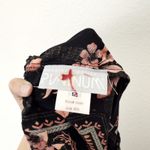 [Vintage] Dorothy Schoelen Black Dark Floral Geometric Print Maxi Skirt Size 12 Photo 8