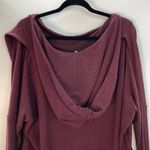 Athleta  Women's Purana Spiced Cabernet Yoga Hooded Wrap Sweatshirt Top Size S Photo 12